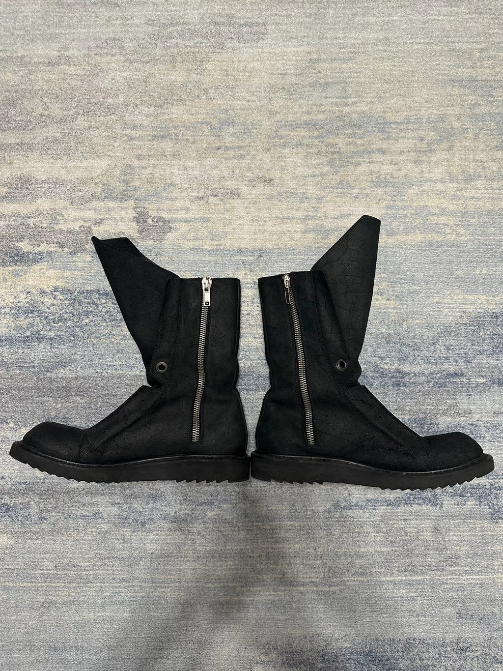 Rick Owens SS12 "NASKA" Laceless Brown Suede Hiking Boots