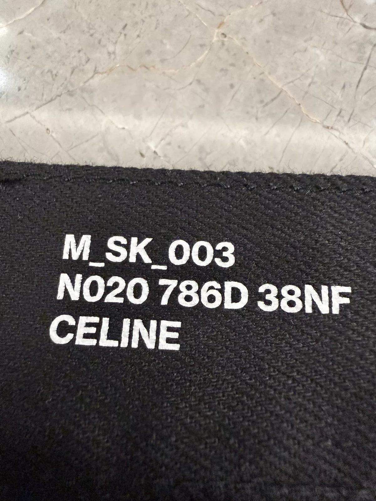 Celine 19SS SK003 Black Straight-Leg Denim Jeans