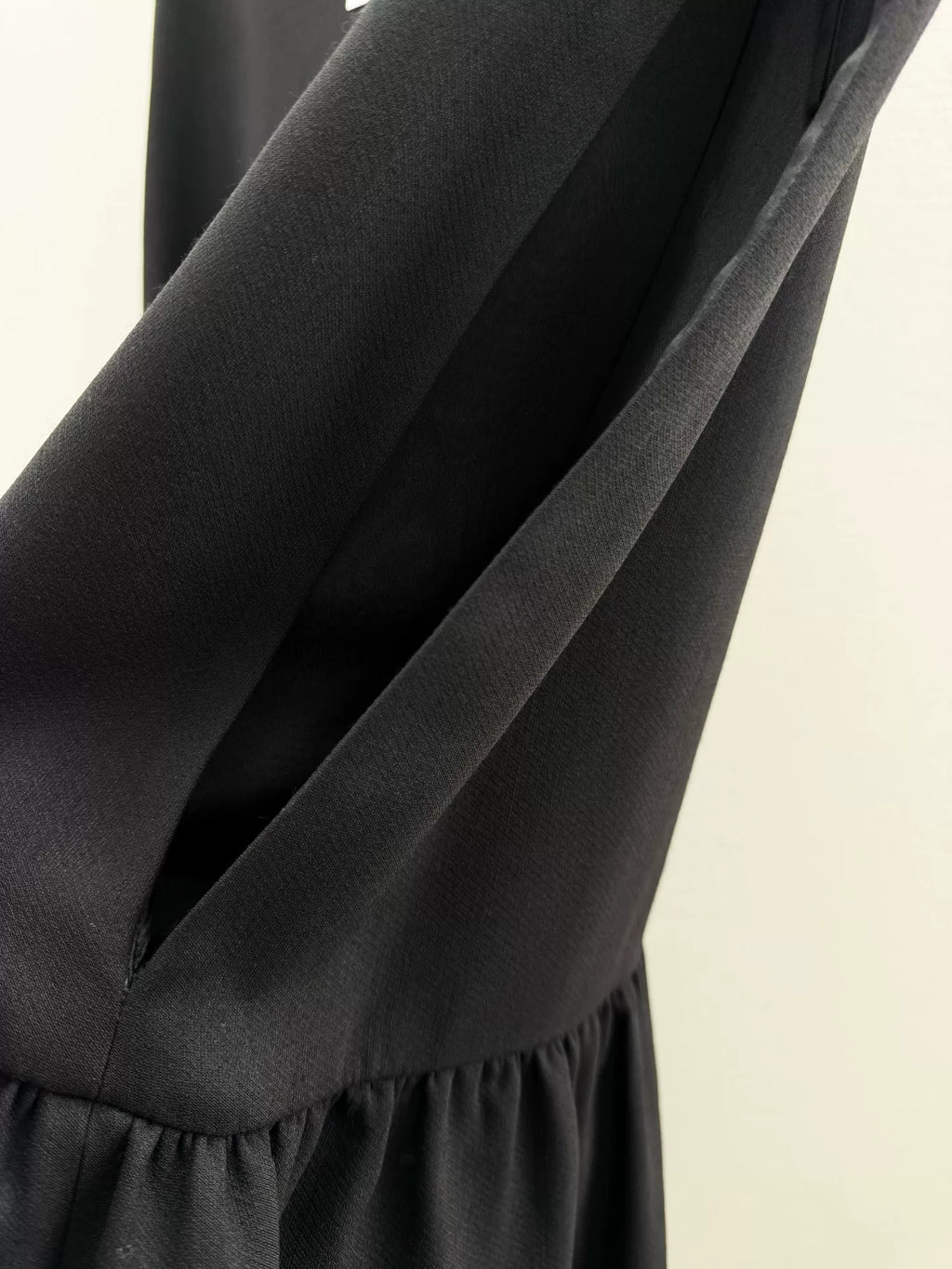 Valentino Wool Silk Sleeveless Cape Dress