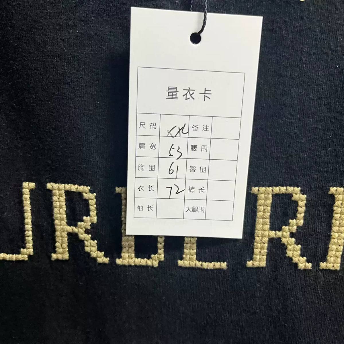 Burberry Black Logo Plaid Cross-Stitch Cotton T-Shirt