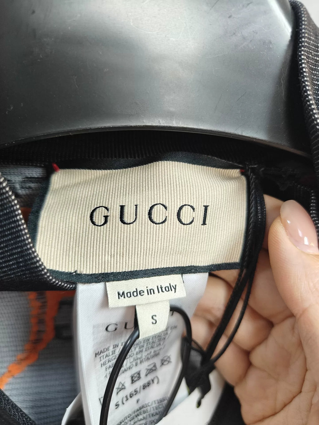 Gucci Black GG Jacquard Short Length Long Sleeve Top