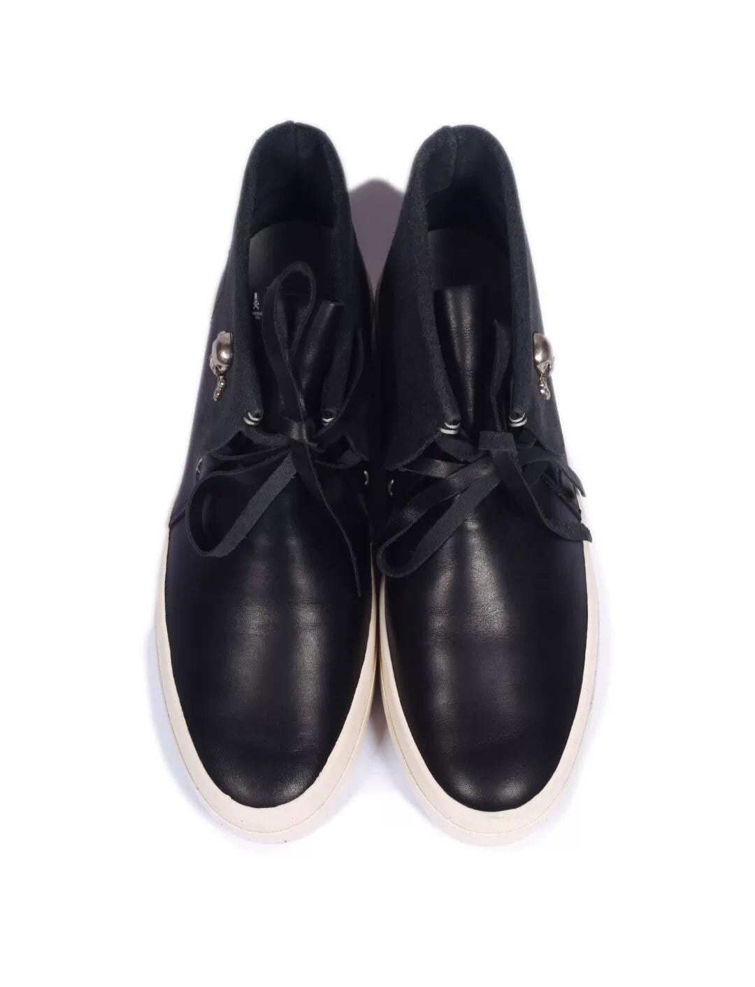 Mastermind Japan x Visvim Flynt Hi Skull Black Sneakers