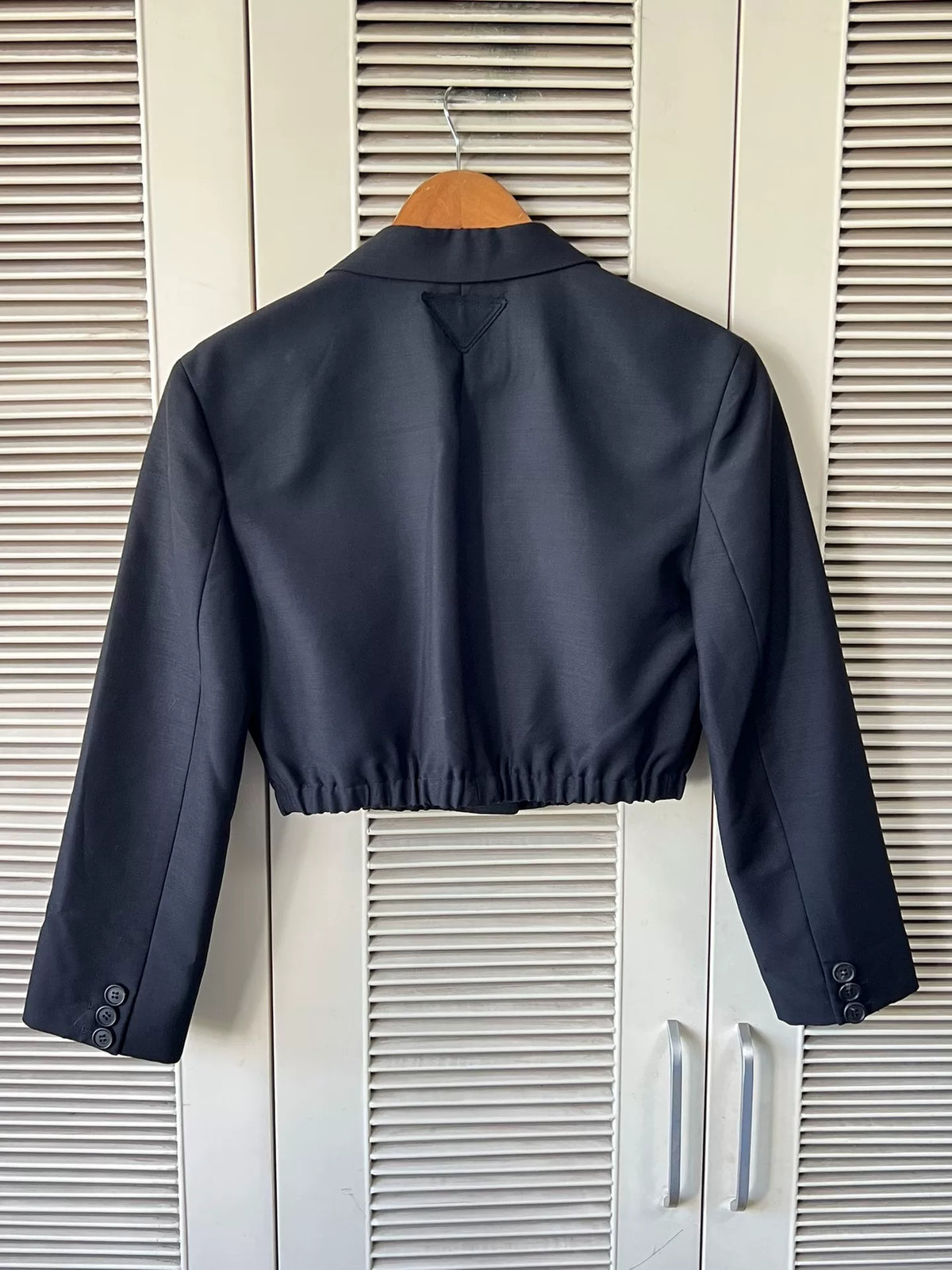 Prada Cropped Black Blazer
