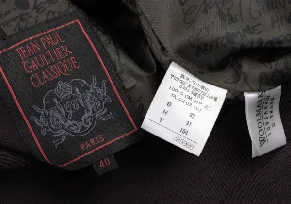 Jean Paul Gaultier Vintage Purple Double-Breasted Coat
