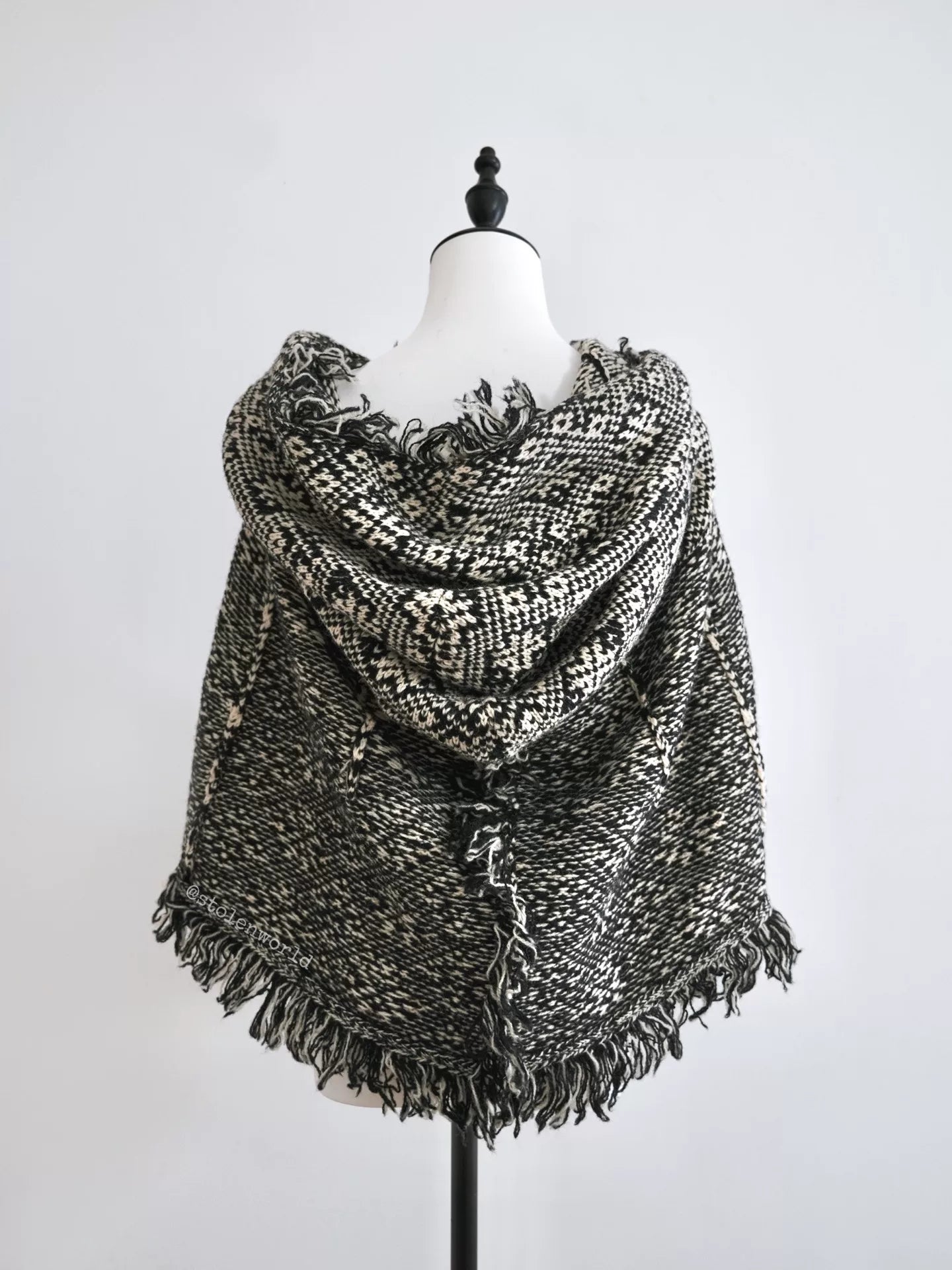Yohji Yamamoto Wool Fringe Cape - Devines