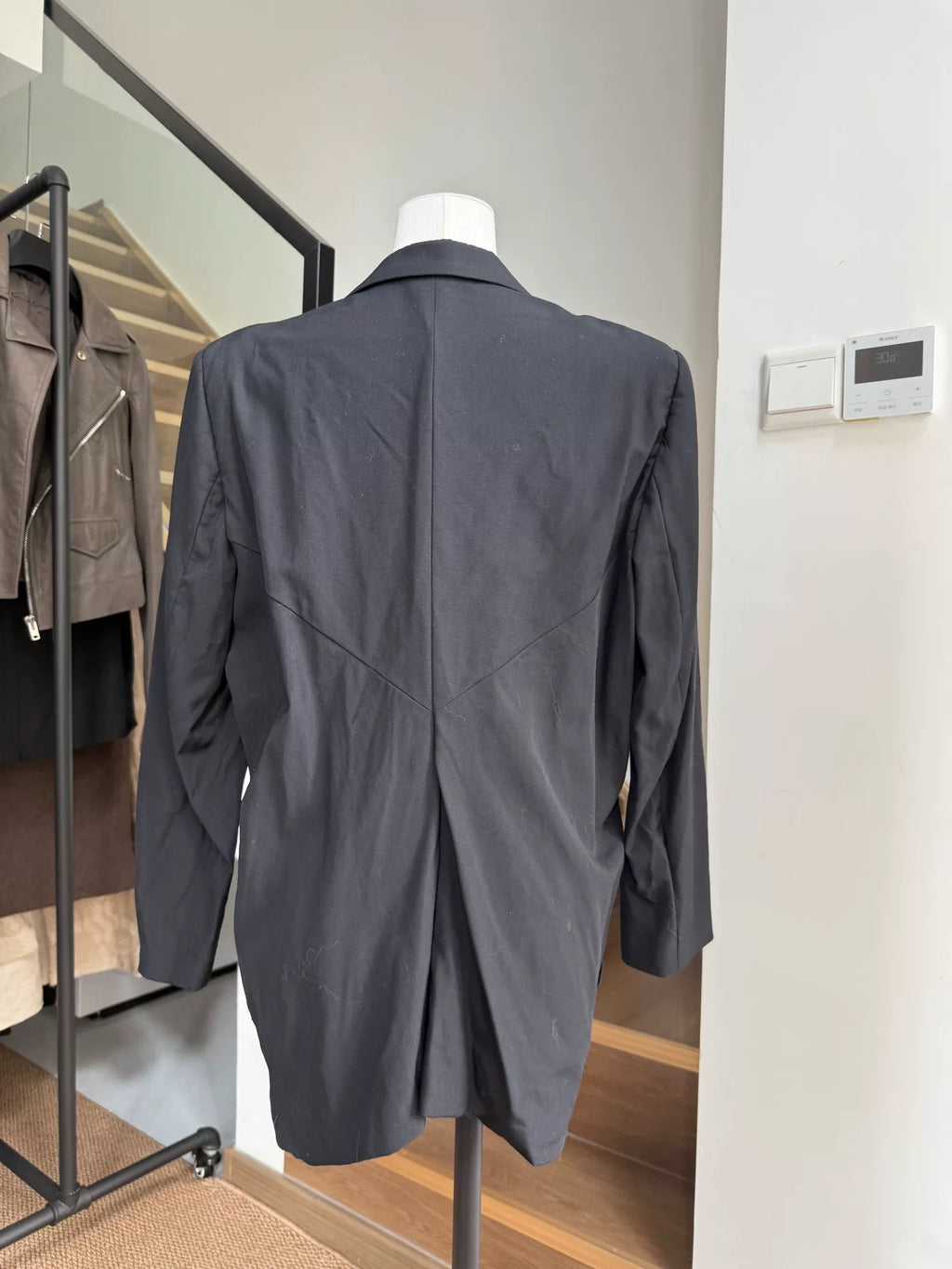 Issey Miyake Padded Shoulder Suit Jacket