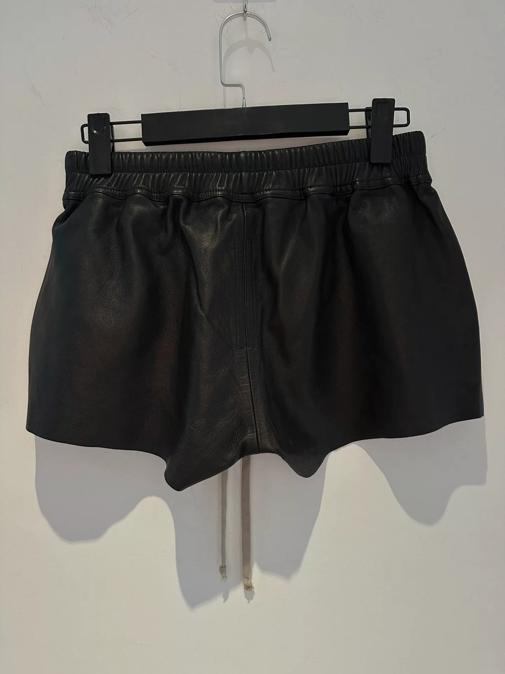 Rick Owens FW22 Oiled Wax Lambskin Boxers Shorts