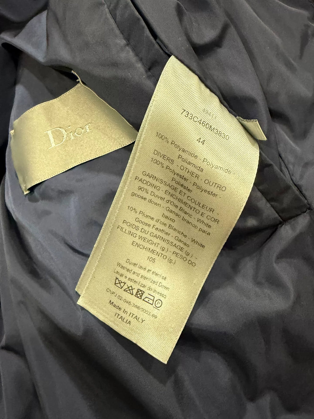 Dior Zip-Collar Down Jacket