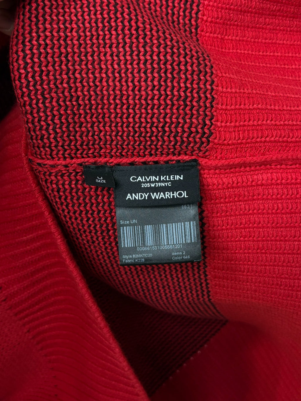 Calvin Klein 205W39NYC SS18 Warhol Electric Chair Red Sweater