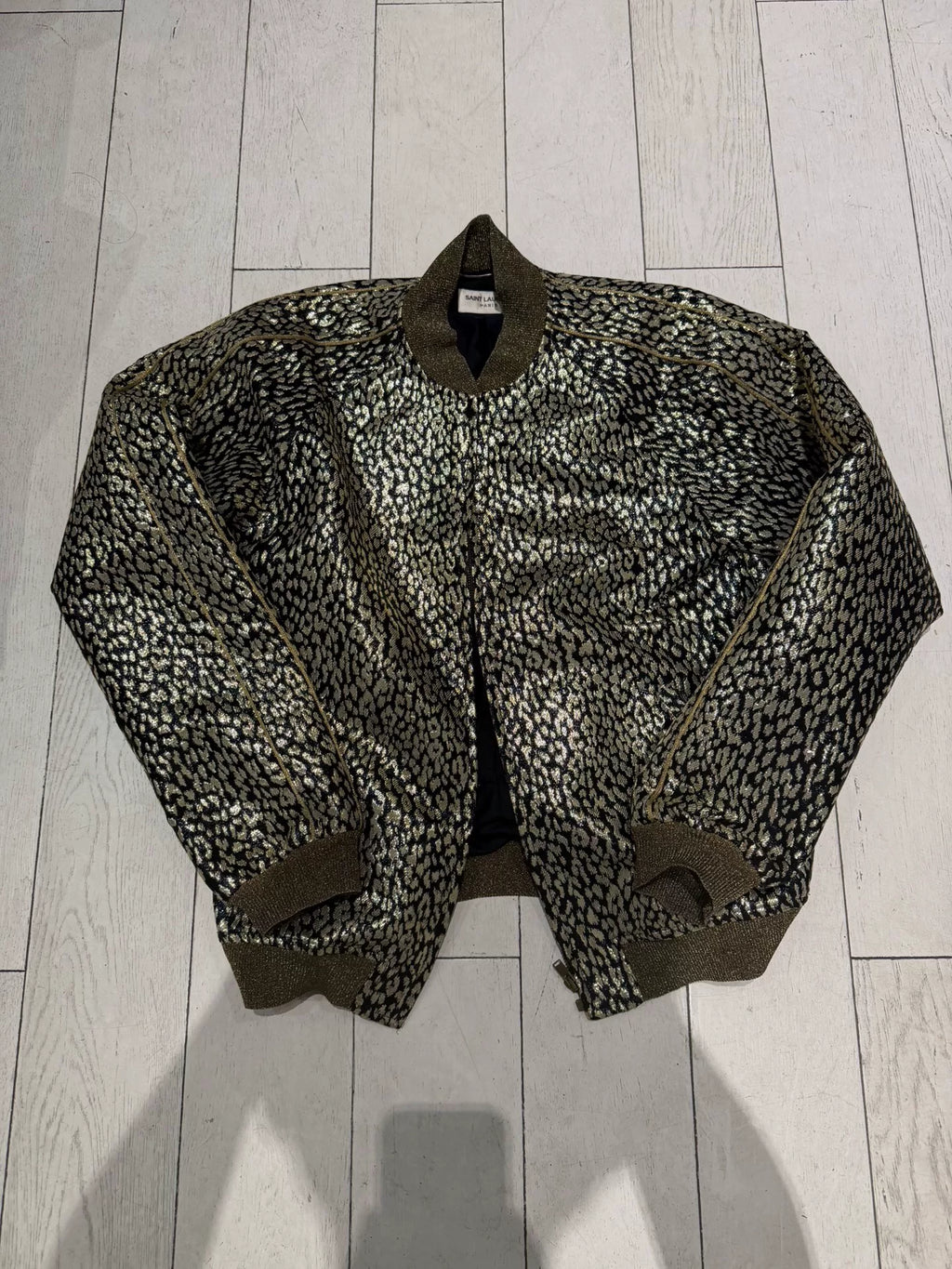 Saint Laurent Surf Sound Gold Heavy Embroidery Jacket