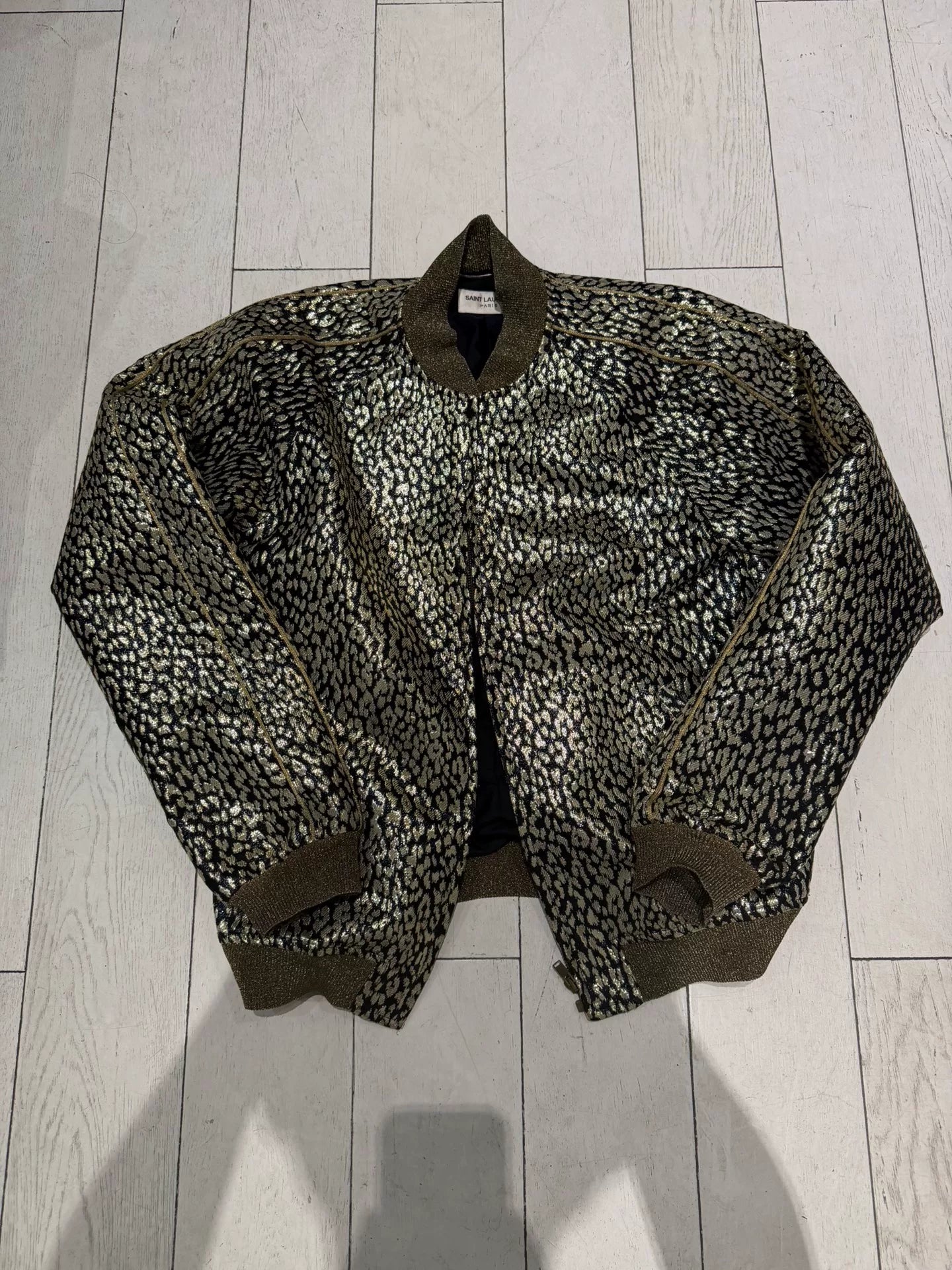 Saint Laurent Surf Sound Gold Heavy Embroidery Jacket