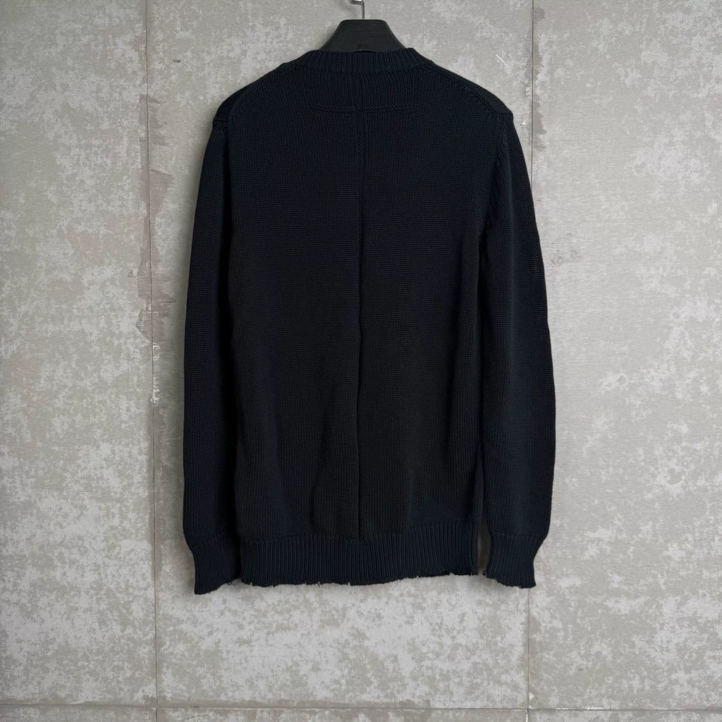 Givenchy Logo Distressed Knit Sweater