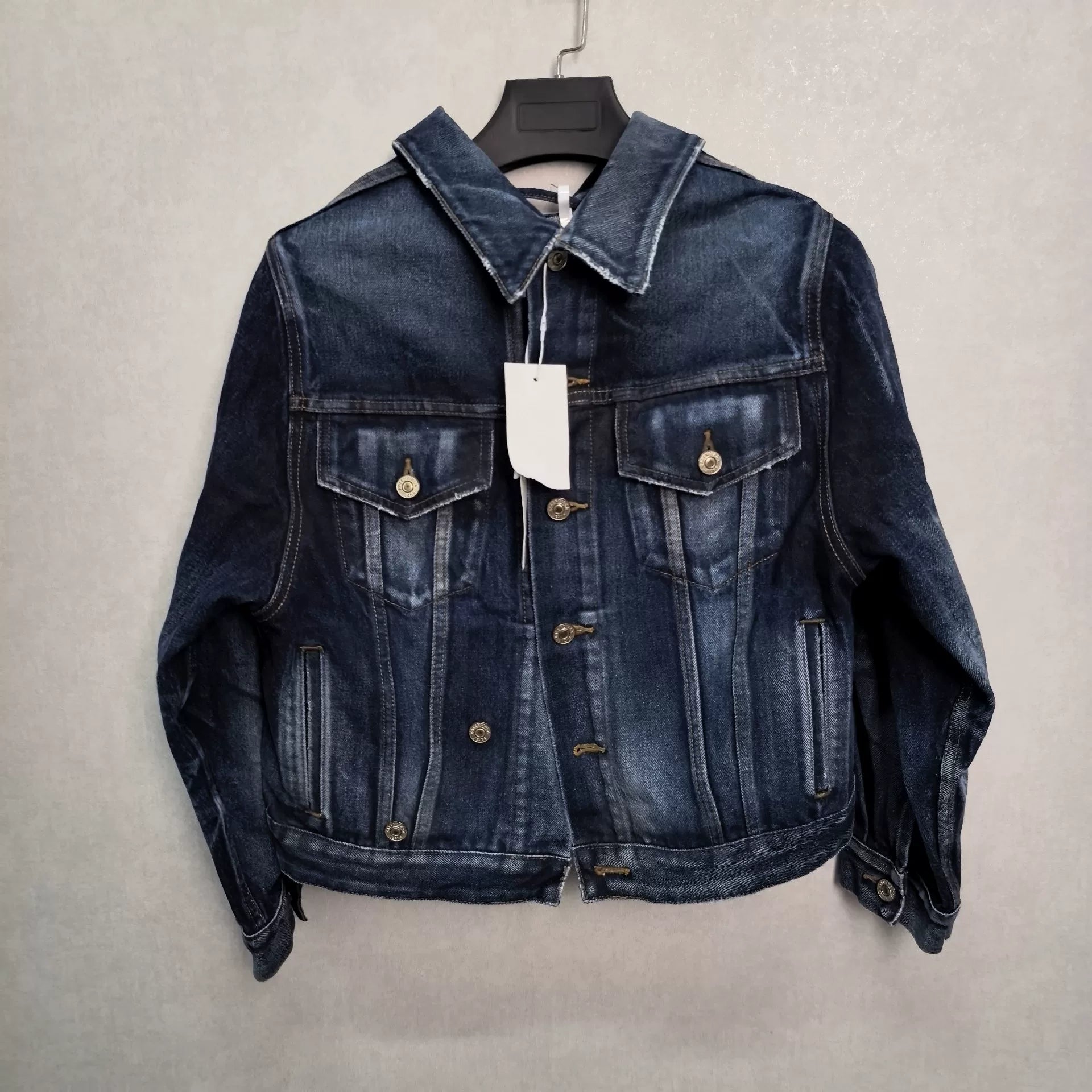 Balenciaga Dark Blue Denim Jacket - Devines
