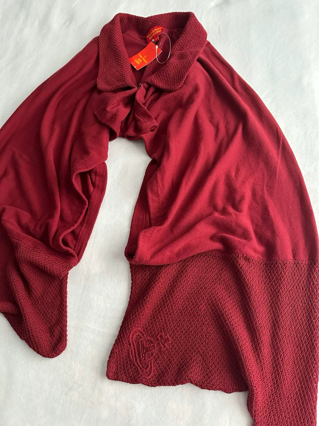 Vivienne Westwood Cape Burgundy Shawl