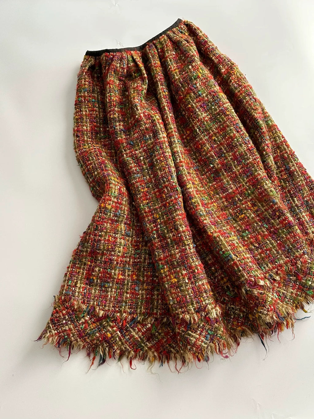 Junya Watanabe 2000 rough pattern wool skirt