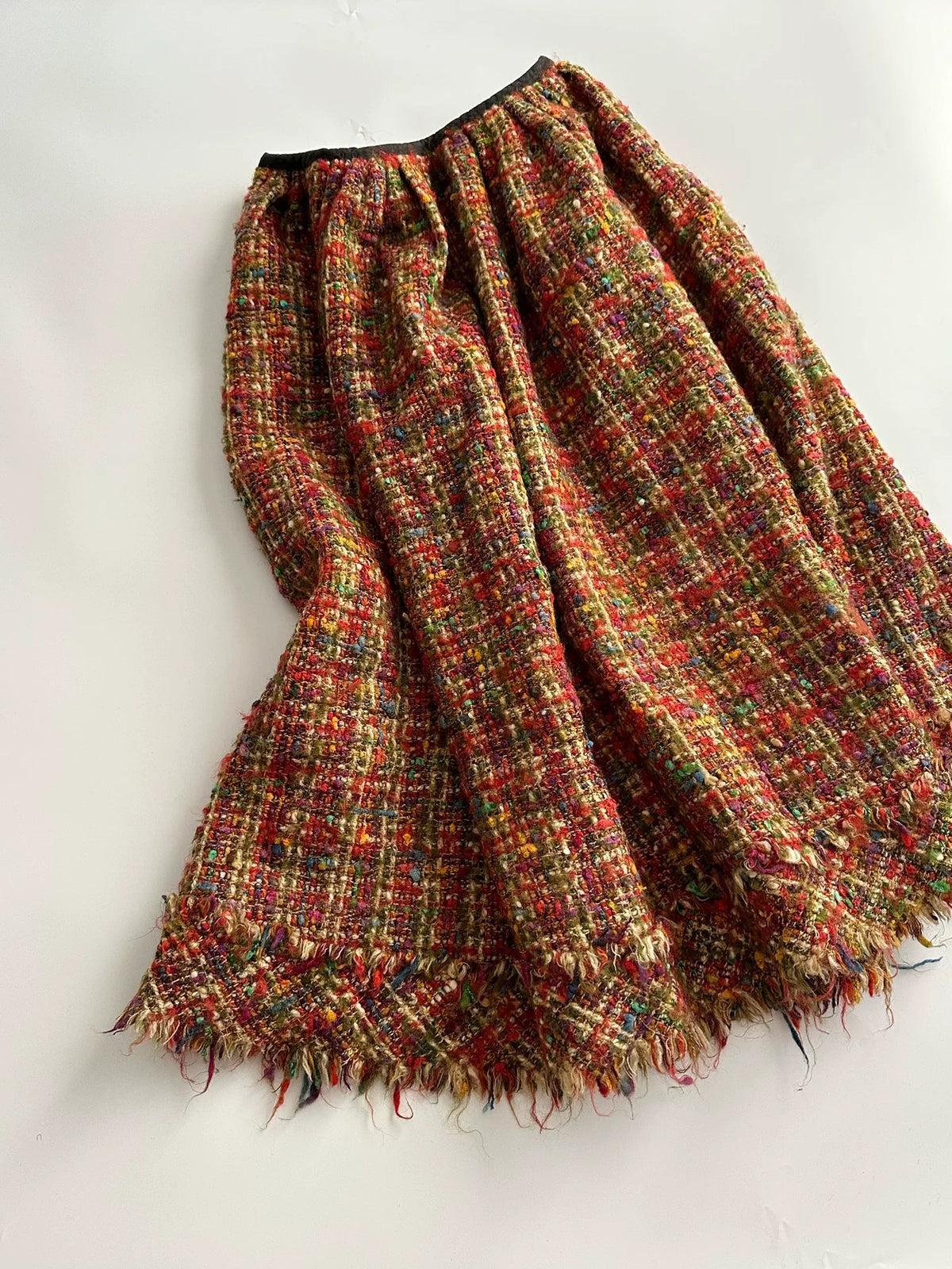 Junya Watanabe 2000 rough pattern wool skirt