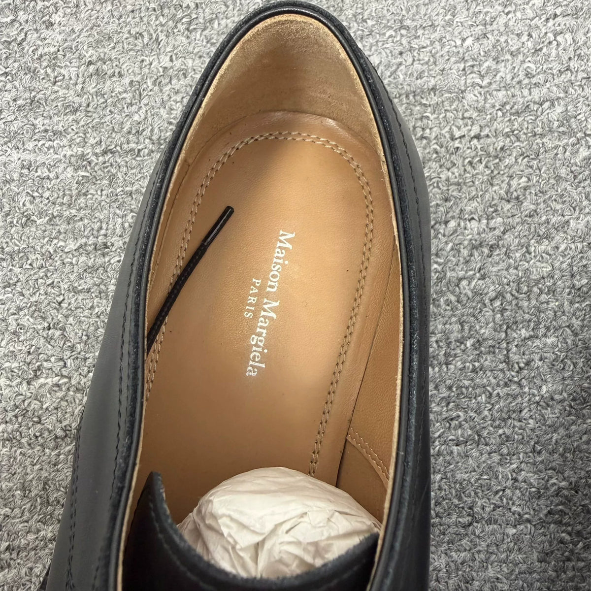 Maison Margiela Tabi Split Toe Chunky Sole Leather Loafers