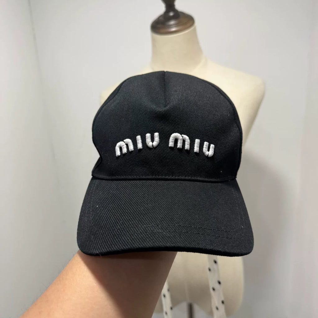 Miu Miu Embroidered Logo Baseball Cap