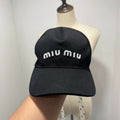 Miu Miu Embroidered Logo Baseball Cap