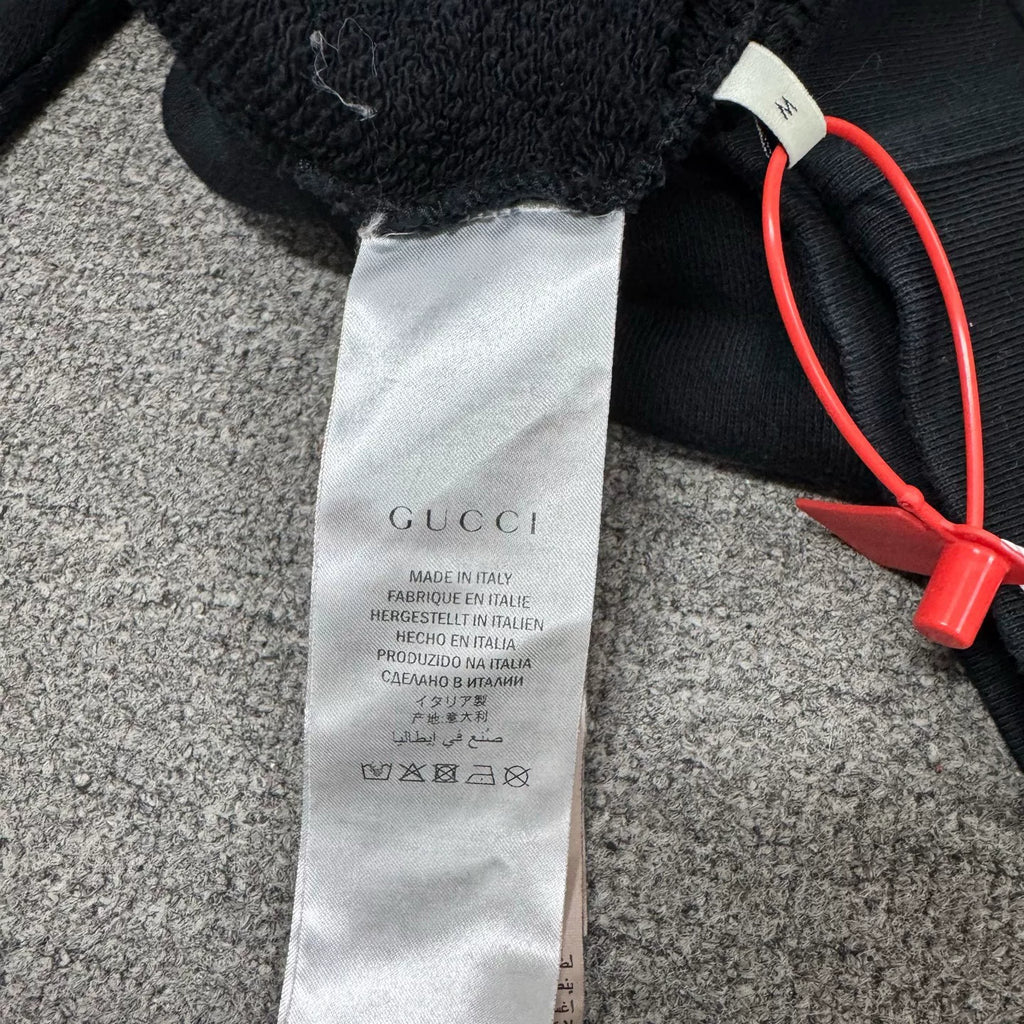 Gucci black hoodie with colorful lightning print