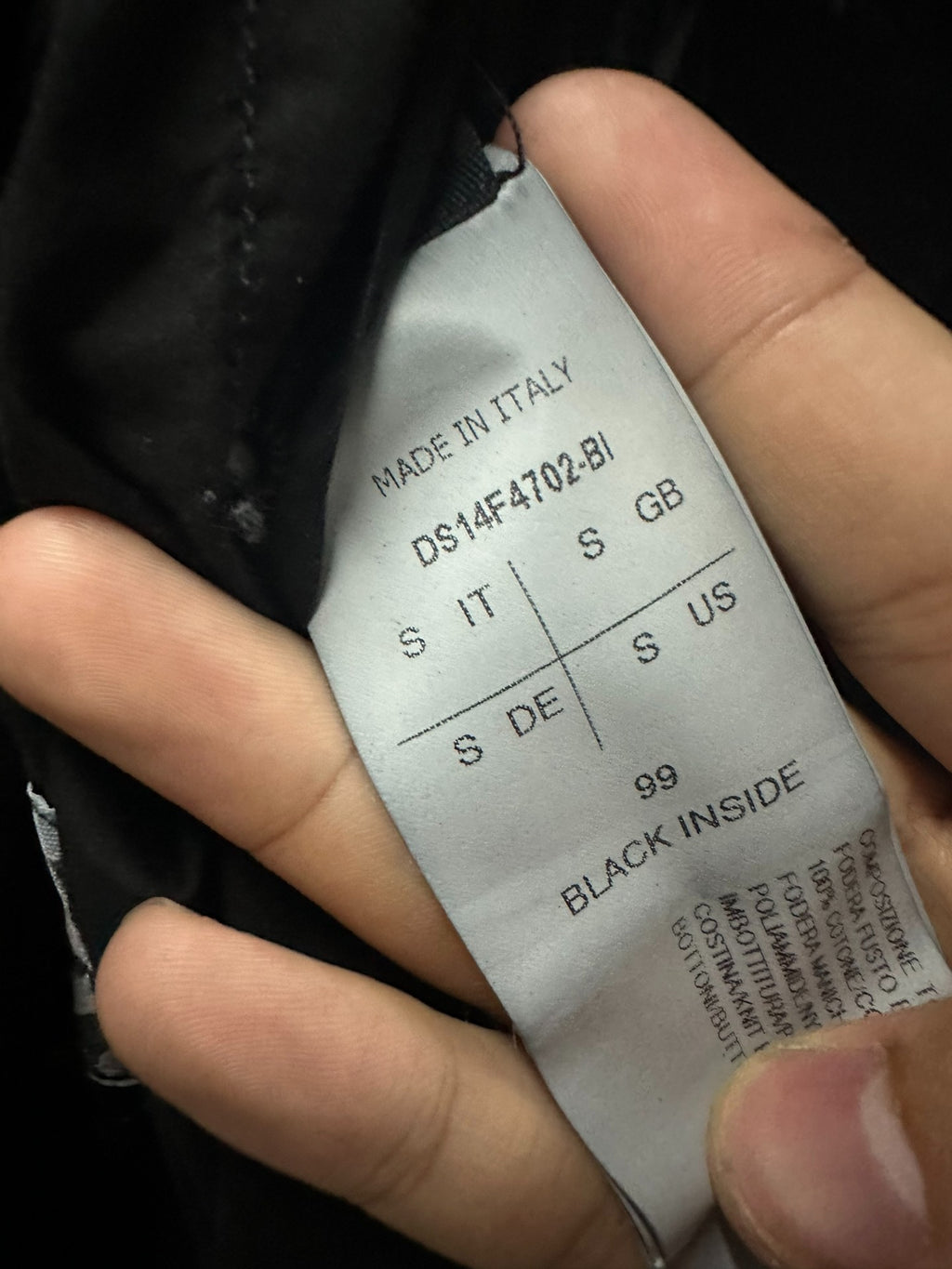 Rick Owens biker leather padded coat