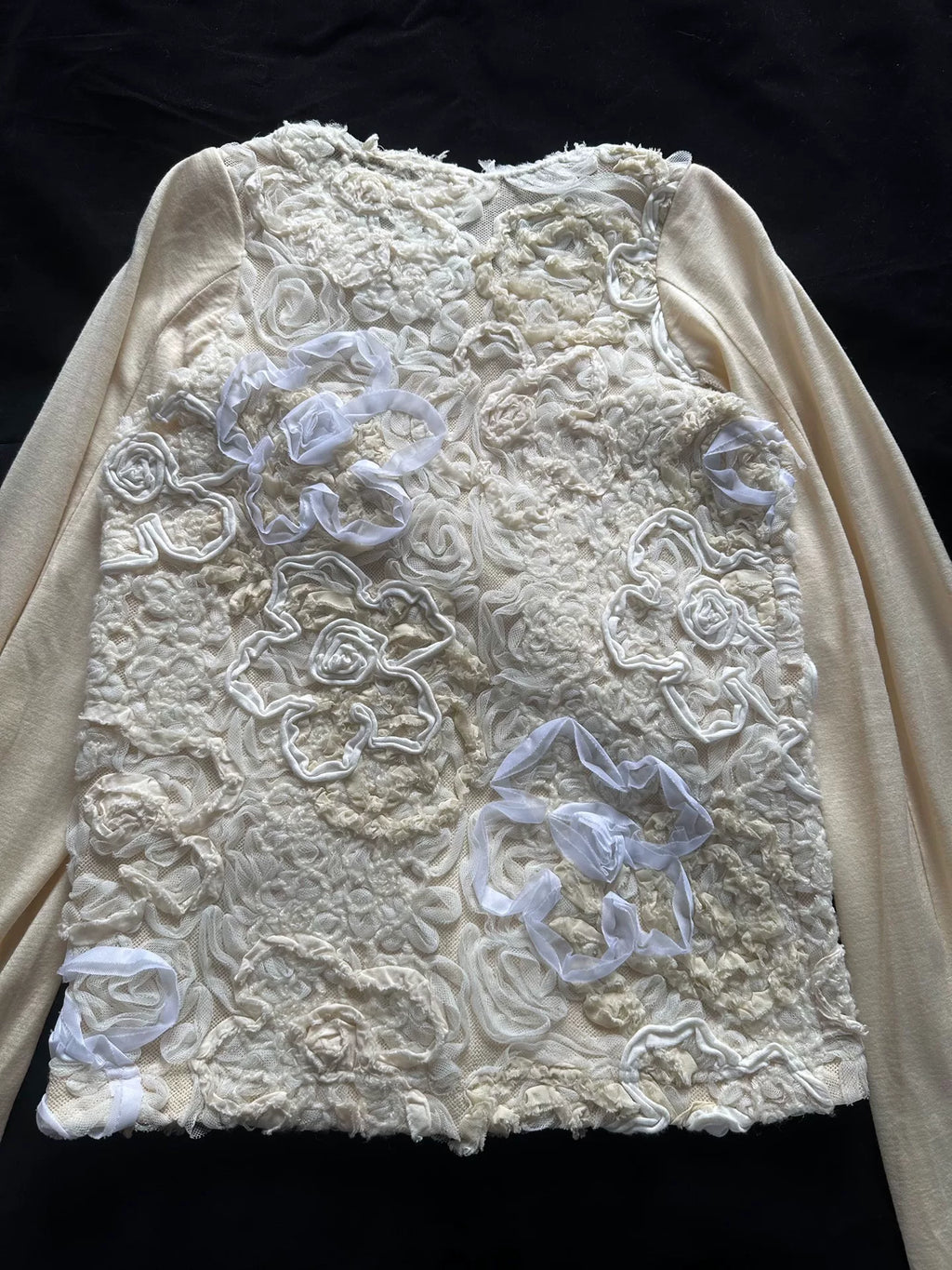 Comme Des Garçons SS12 Double-Sided Floral Bell-Sleeve Top