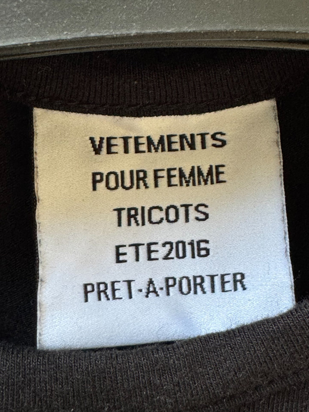 Vetements 16SS "DEUTSCHLAND" tight long-sleeve Top