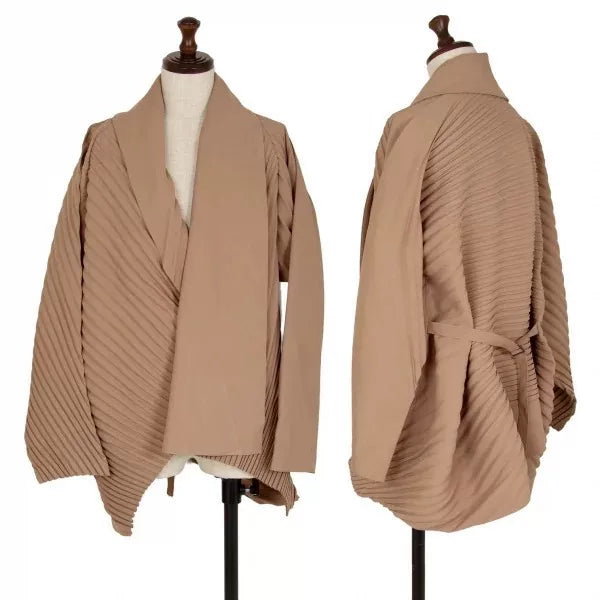 Issey Miyake Vintage Brown Pleated Top