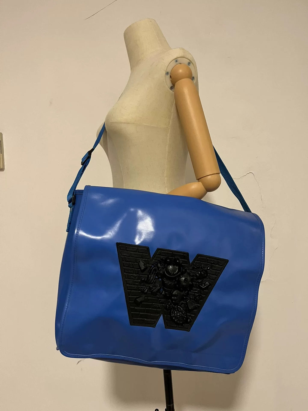 walter van beirendonck wlt 3D pattern crossbody bag