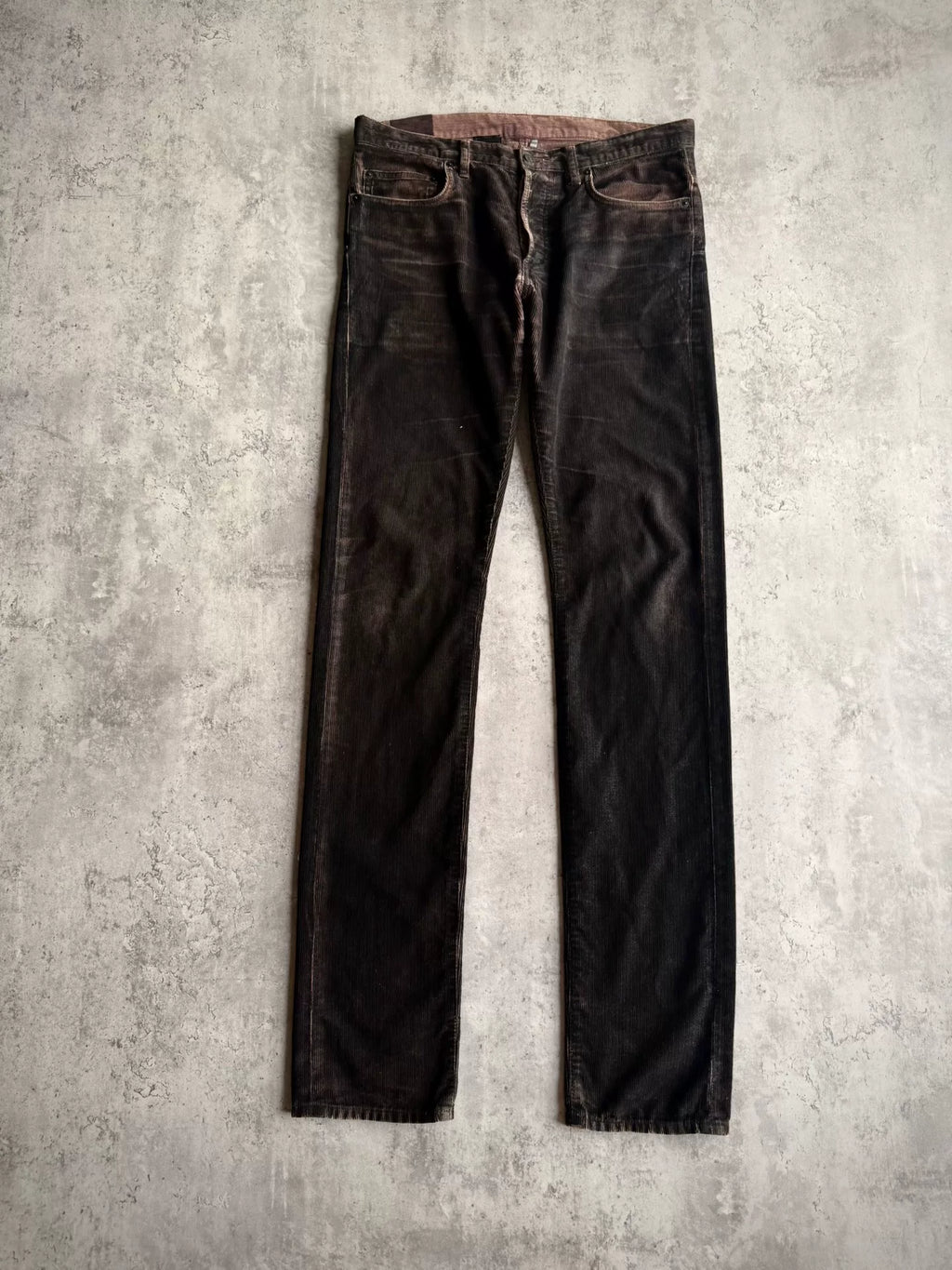 Dior Homme 07SS Hedi Slimane Washed Corduroy Claw Jeans by Hedi Slimane