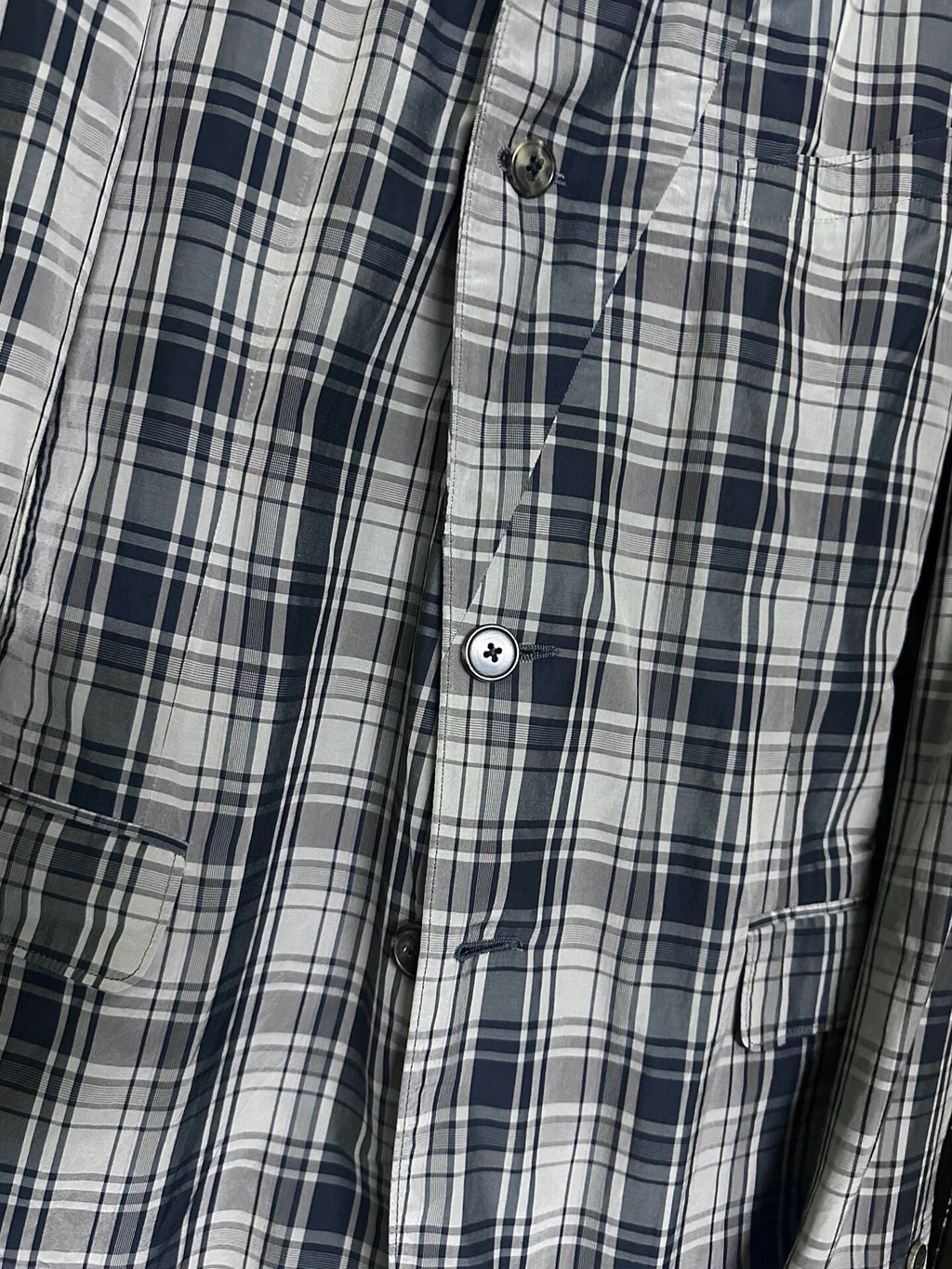 DRIES VAN NOTEN Plaid Cupro Jacket