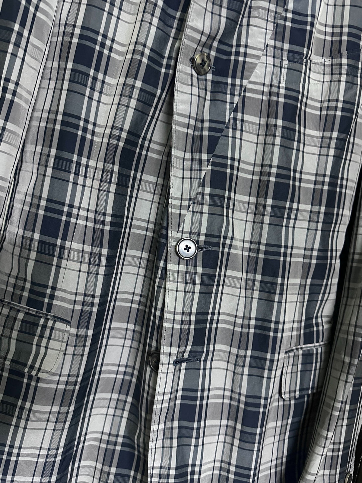 DRIES VAN NOTEN Plaid Cupro Jacket