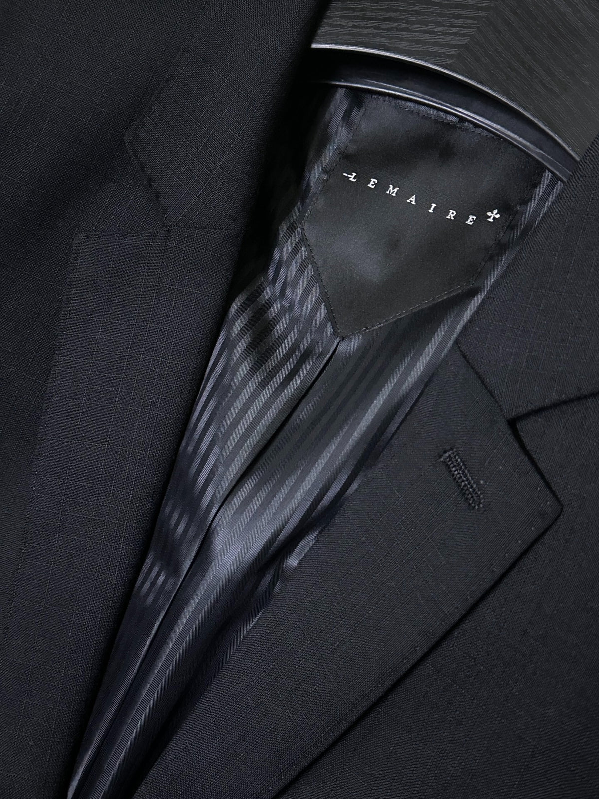 Lemaire Early Wool Black Jacket
