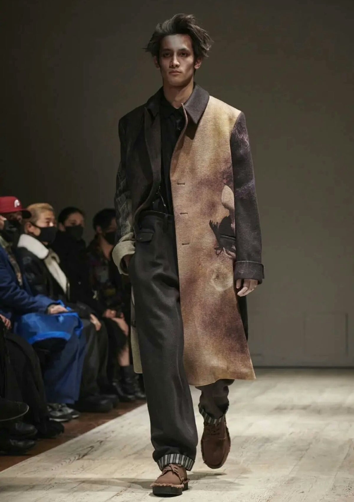 Yohji Yamamoto 22AW Beksiński Oil Painting Long Pants