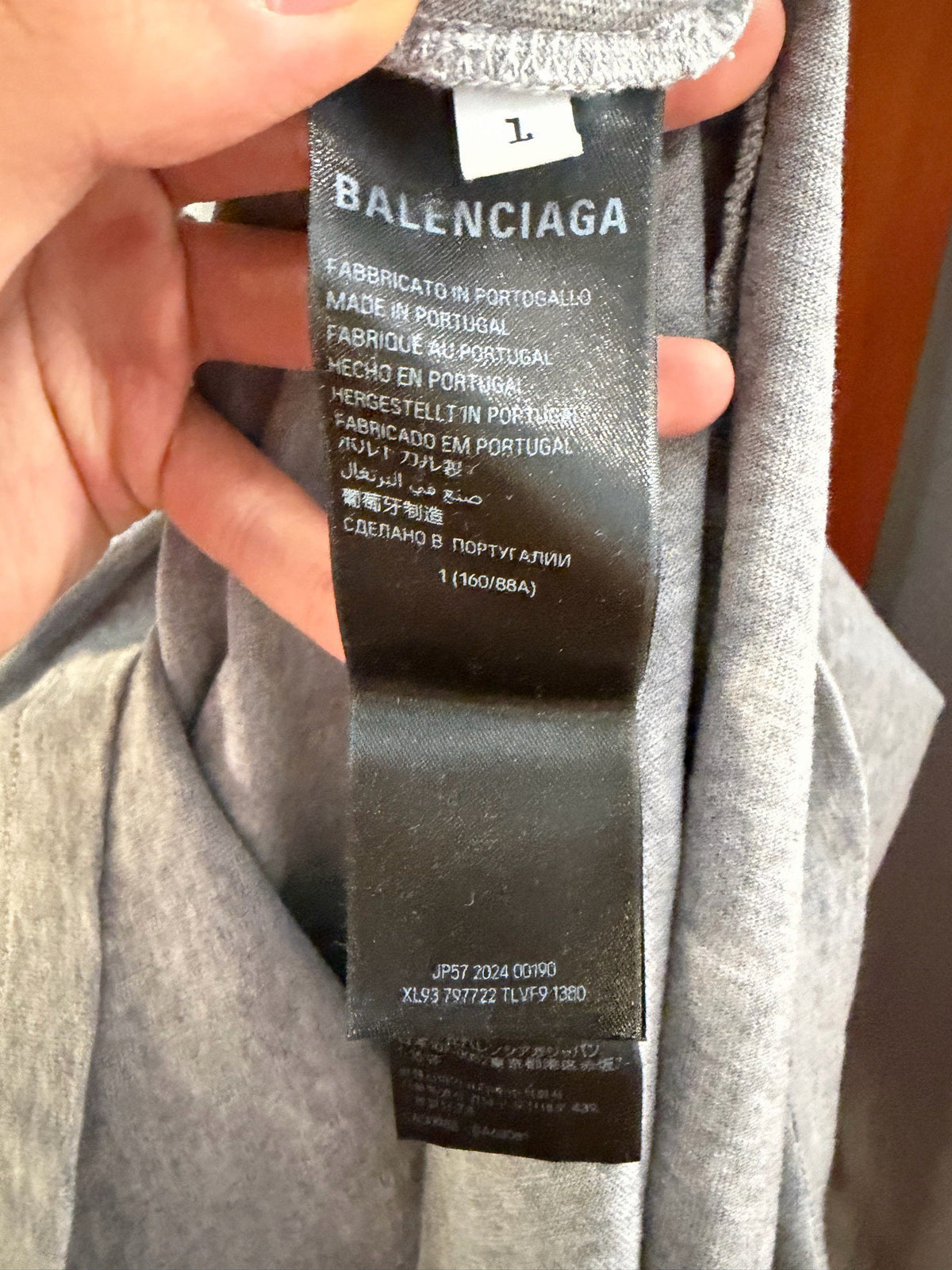 Balenciaga Two‑Piece Spliced Shawl Short Sleeve Top