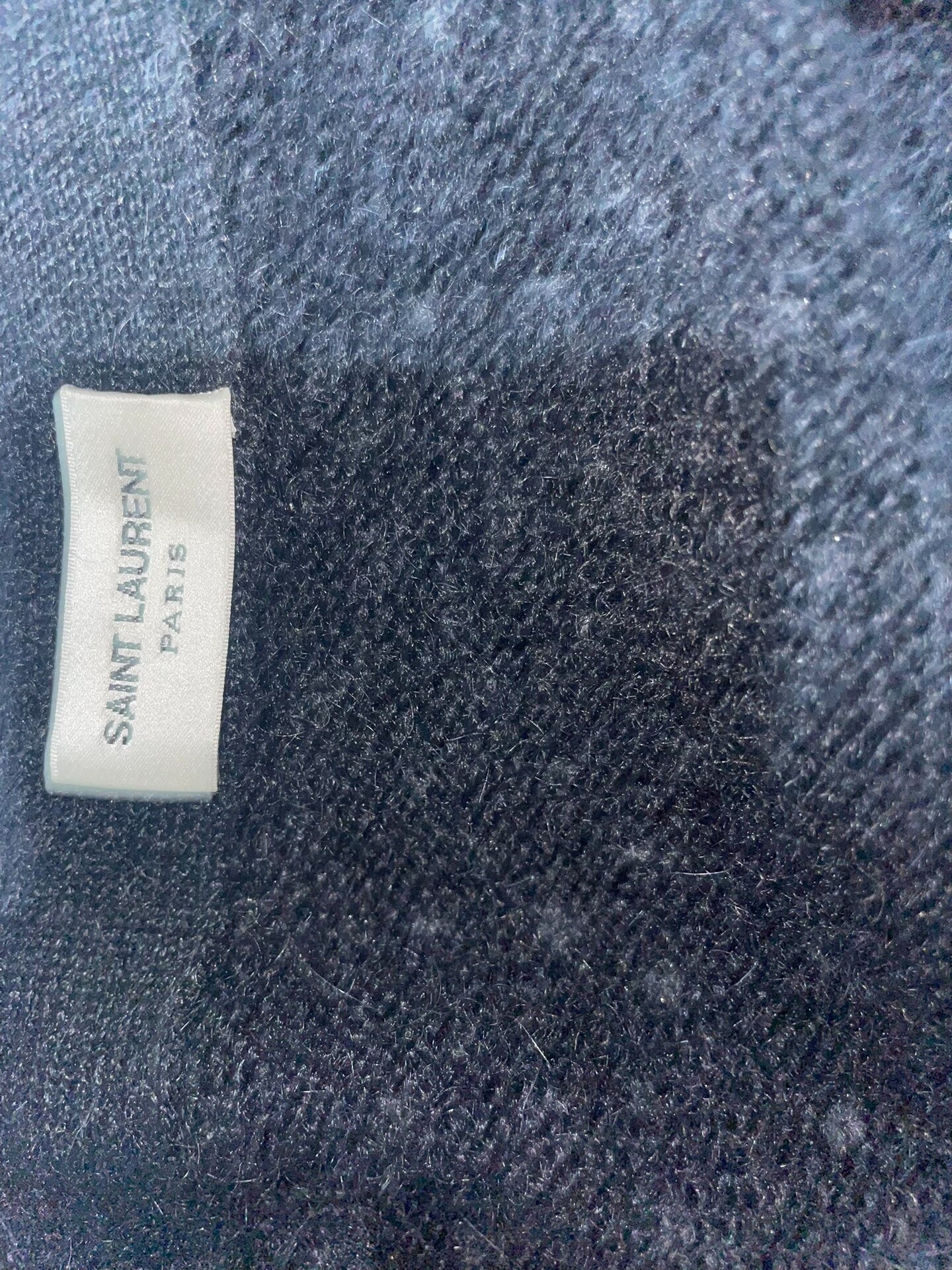 Saint Laurent SS16 Mohair Rhinestone Studded Cardigan