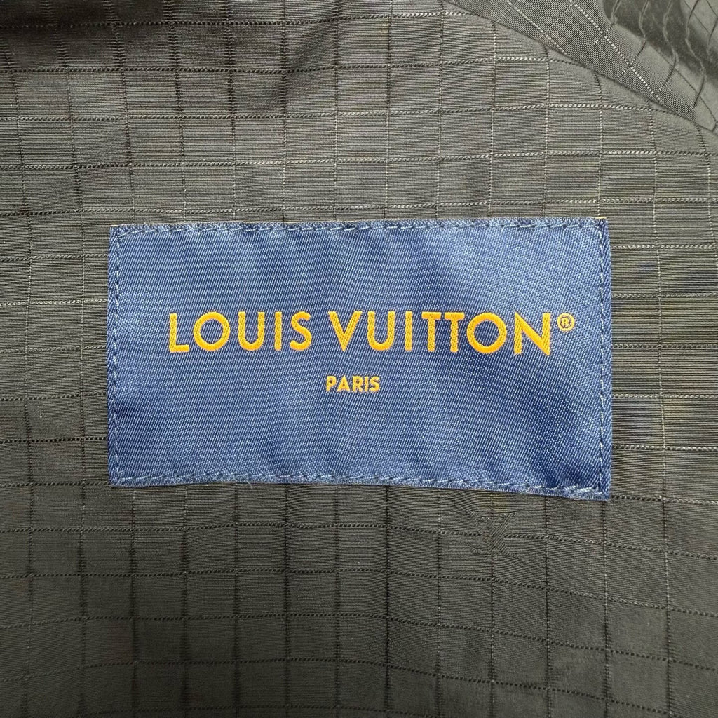 Louis Vuitton Black Tone-on-Tone Embroidered Detachable Jacket