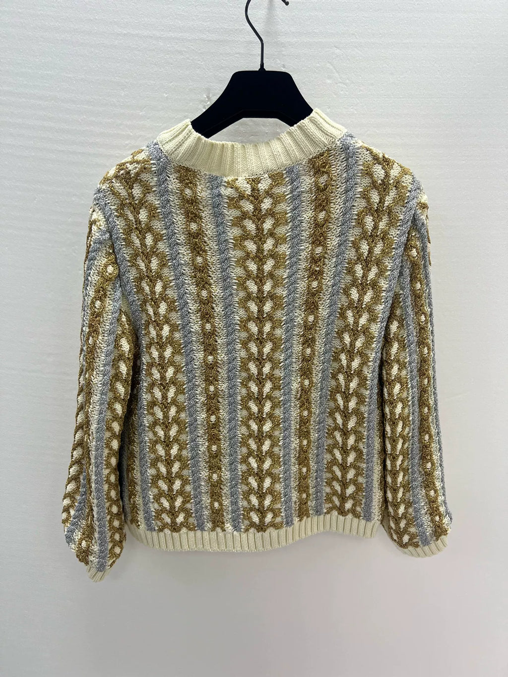Gucci Gold Thread Knit Jacket