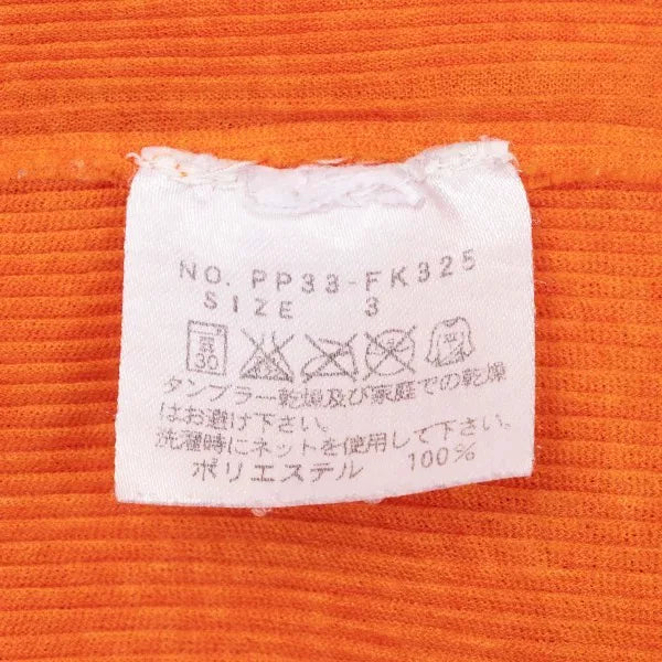 Issey Miyake Vintage Orange Pleated Top