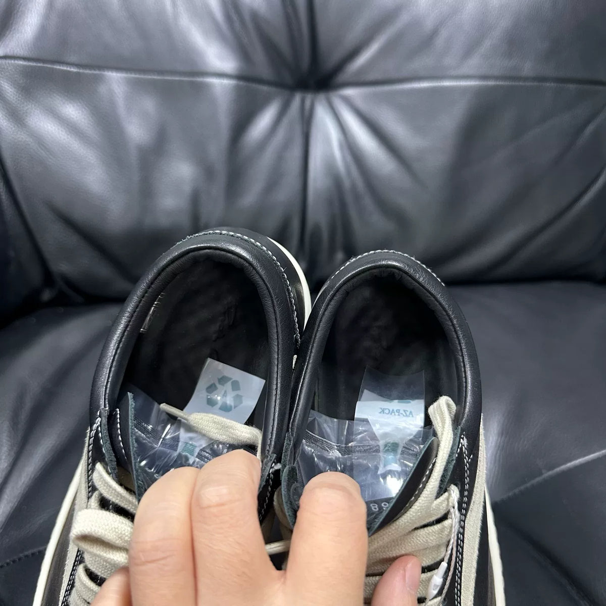 Rick Owens Leather Sneakers