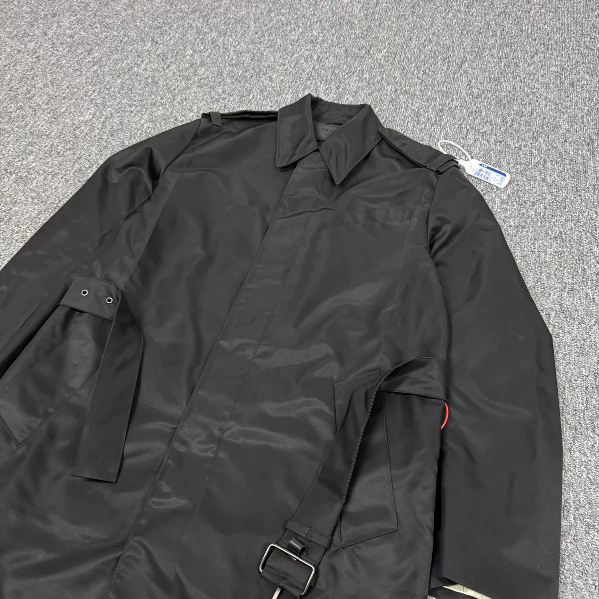 Prada Belted Trench Lapel Coat