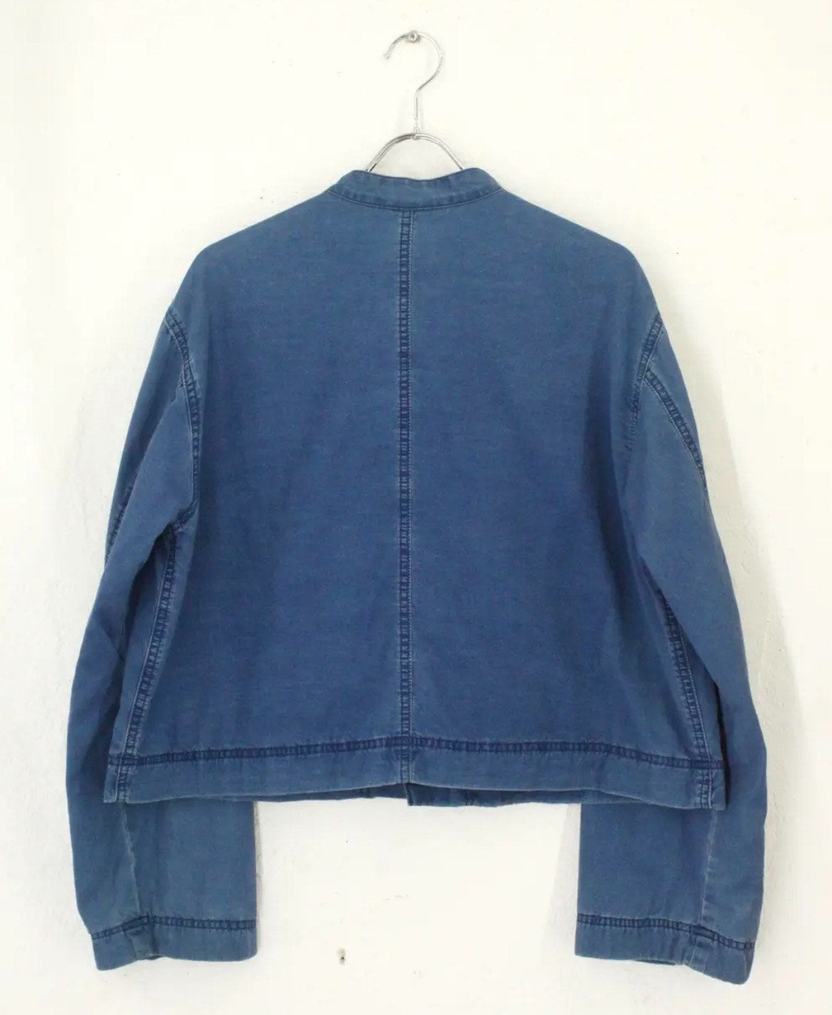 Issey Miyake 1990s Chinese Button Denim Jacket