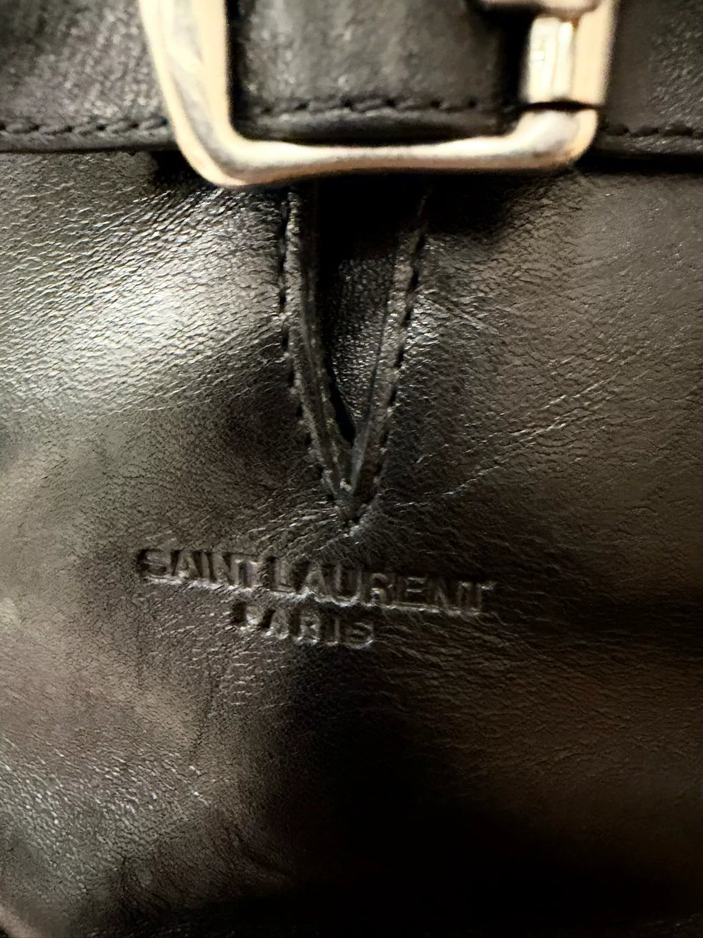 Saint Laurent FW15 Moto Rivet Chain Boots