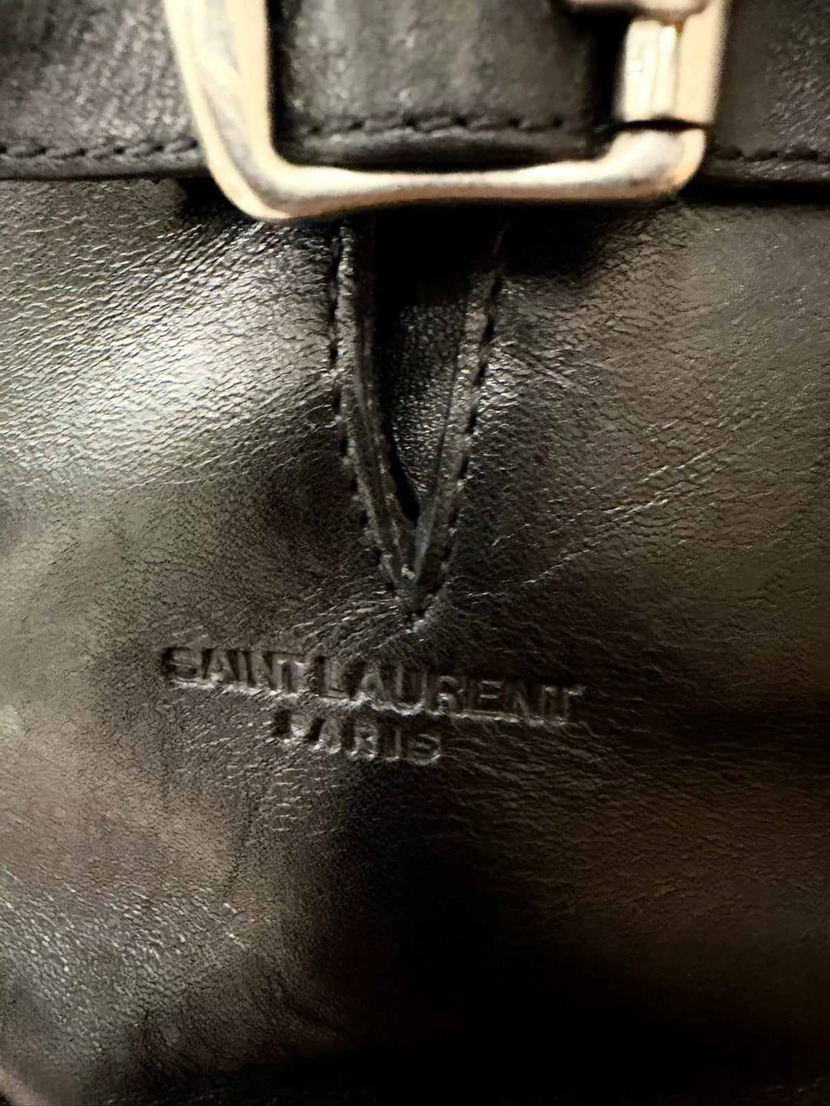 Saint Laurent FW15 Moto Rivet Chain Boots