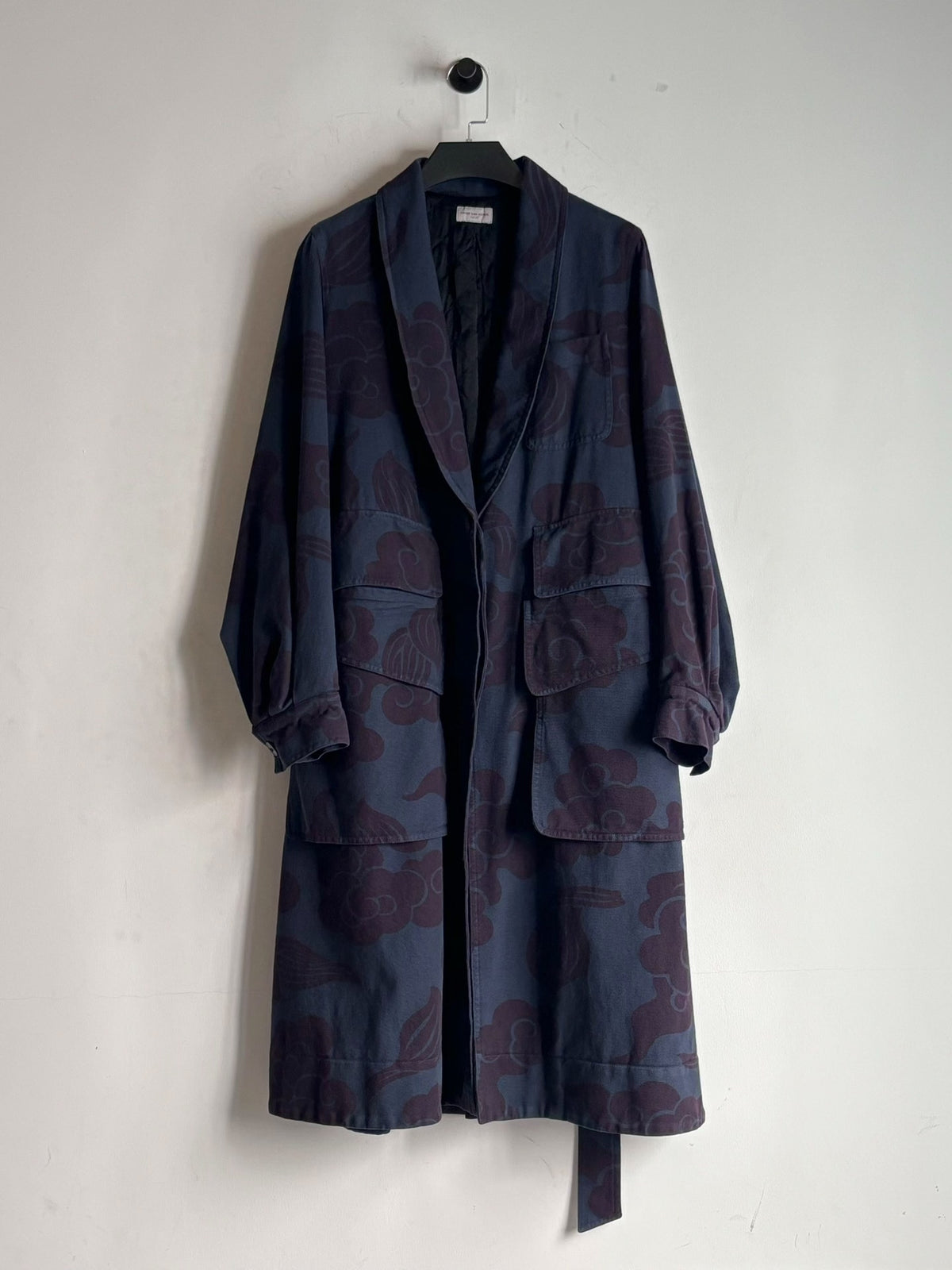 Dries Van Noten | AW2015 Black Cloud Pattern Coat