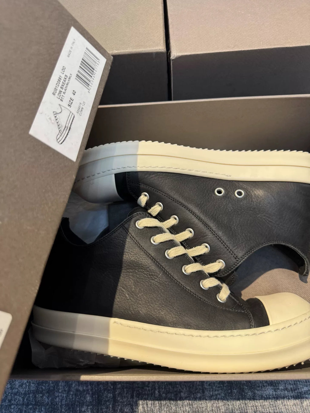 rick owens new mainline low-top oversized Converse shoes