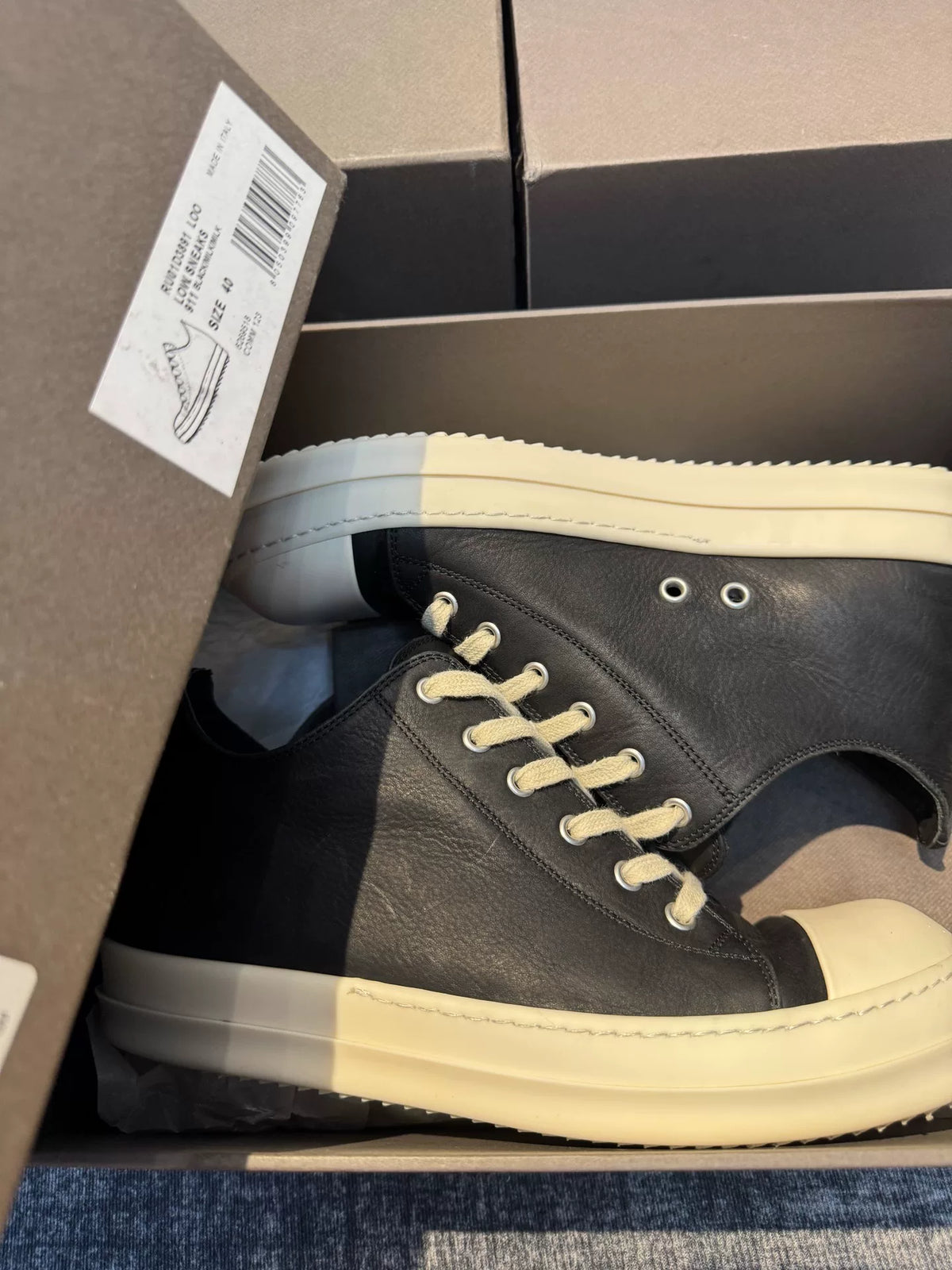rick owens new mainline low-top oversized Converse shoes