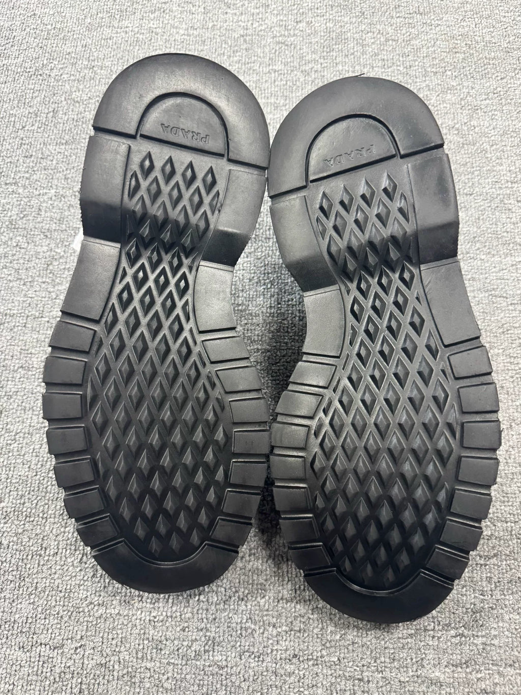 Prada Embossed Platform Leather Loafers