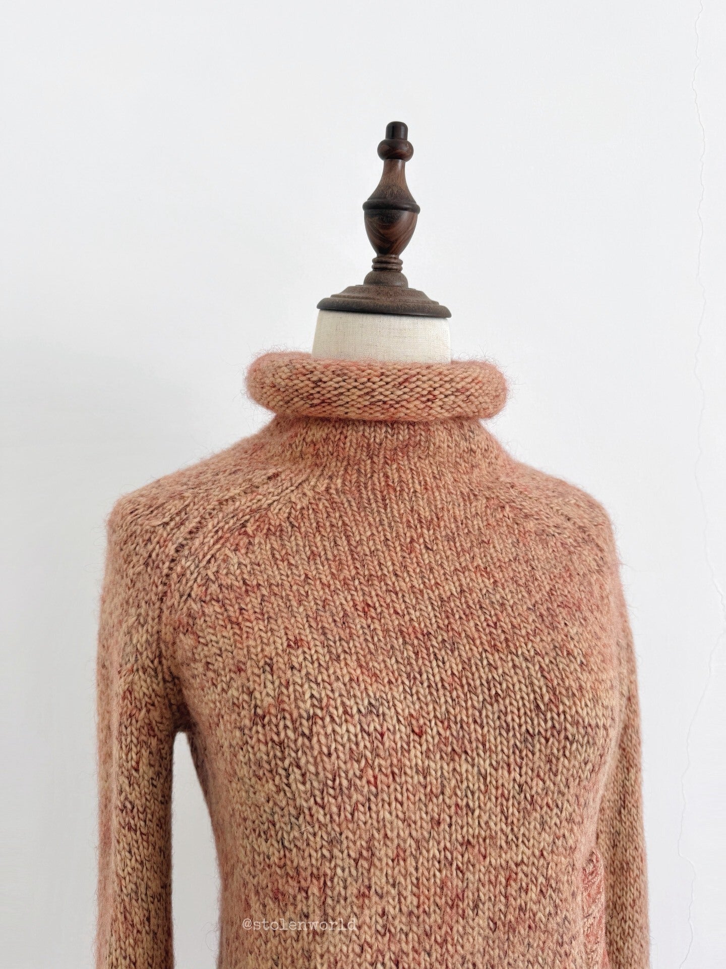 Yohji Yamamoto Y's Mixed Color Cuffed Wool Knit Pink Top - Devines