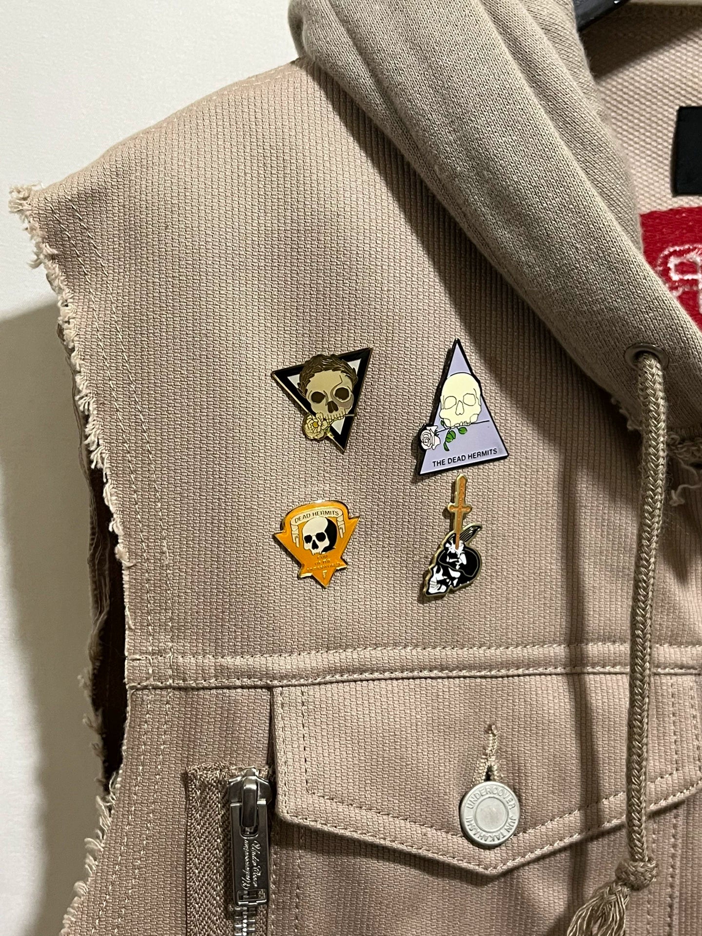 Undercover 19SS Skull Vest Hoodie